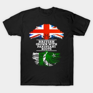 British Grown With Pakistani Roots - Gift for Pakistani With Roots From Pakistan T-Shirt